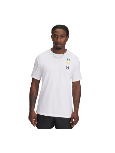 Тениска Under Armour M 60/40S EVOL LOGO SS Tee White/ Midnight Navy/ Midnight Navy L