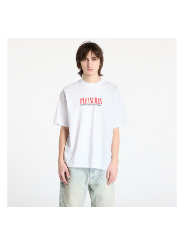 Тениска PLEASURES Satisfaction T-Shirt White M