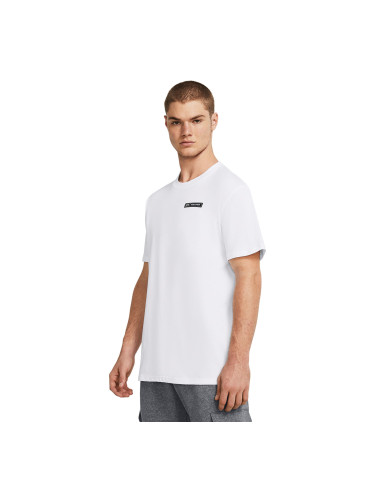 Тениска Under Armour HW ARMOUR LABEL SS Tee White/ Black L