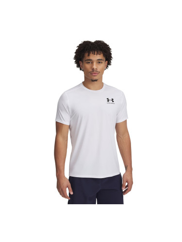 Тениска Under Armour Heatgear Fitted SS Tee White/ Black XS