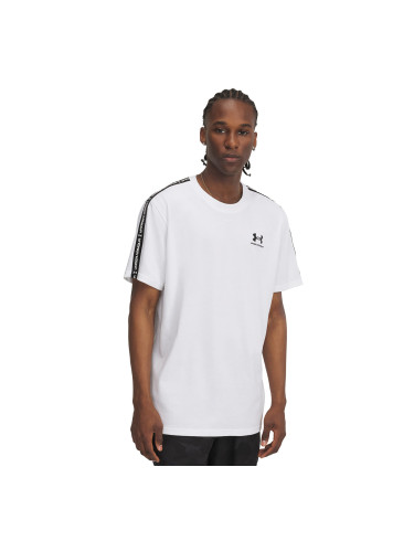 Тениска Under Armour Icon HWT Tee Taping White/ Black XXL