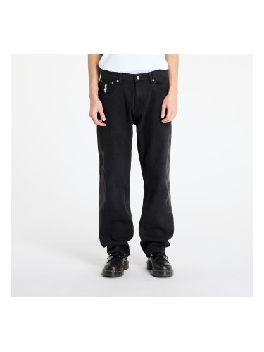 Панталони PLEASURES x Slipknot 5 Pocket Pant Black 28