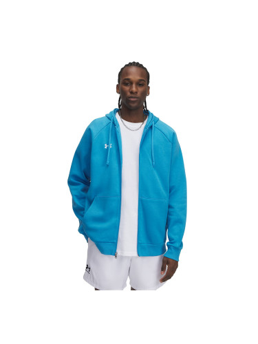 Суитшърт Under Armour Rival Fleece FZ Hoodie Ether Blue/ White M