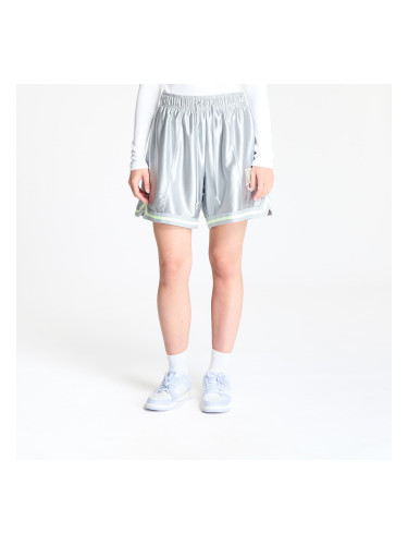 Къси панталони Nike Sportswear Women's Loose Mid-Rise Graphic Shorts Lt Smoke Grey/ Barely Volt/ Barely Volt XS