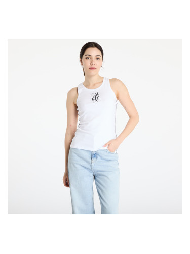 Calvin Klein Jeans Sl Cotton Rib Solid Tank Top White L
