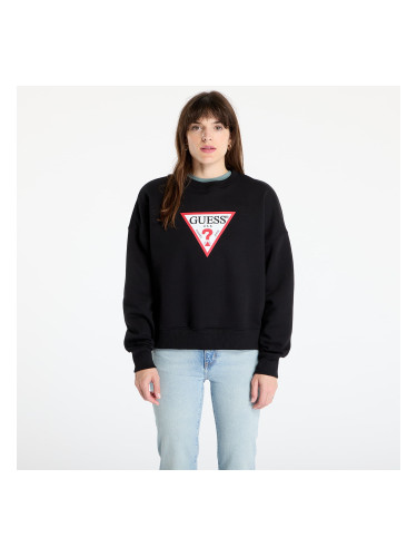 Суитшърт Guess Jeans Oversized Iconic Sweatshirt Jet Black A996 L