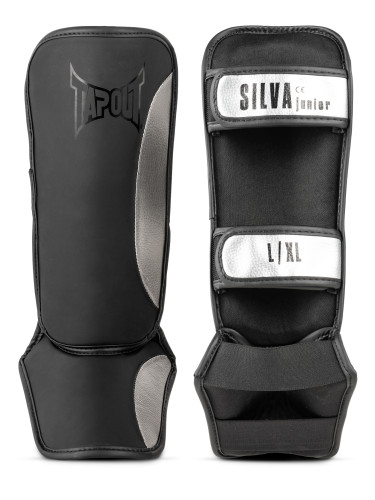 Tapout Junior artificial leather shin guards (1 pair)