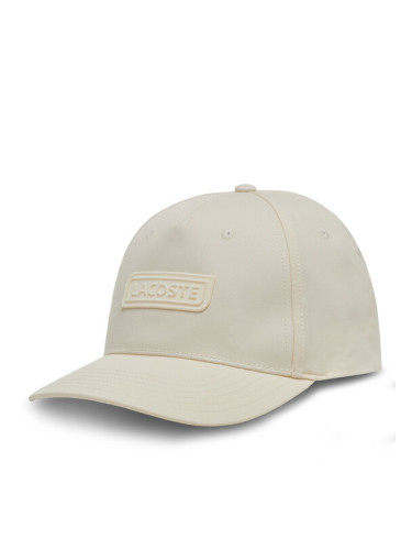 Lacoste Шапка с козирка RK0742 Бежов