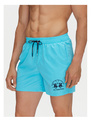 La Martina Плувни шорти Clint MAM001 PL115 Светлосиньо Regular Fit