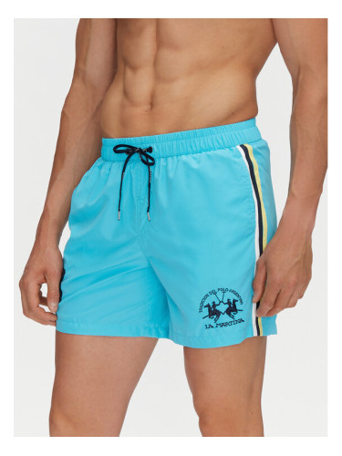 La Martina Плувни шорти Yarran MAM301 PL115 Светлосиньо Regular Fit