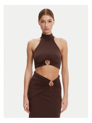 Bardot топ 59847TB Кафяв Regular Fit