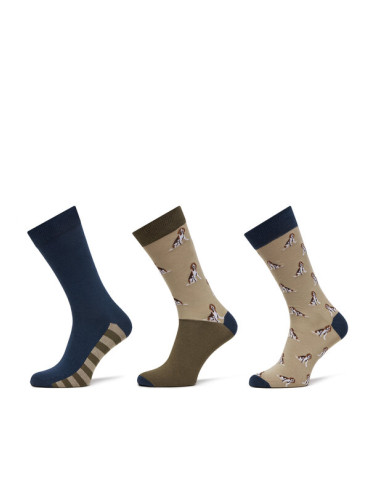 Barbour Дълги чорапи Beagle Dog MGS0070BE31 Бежов