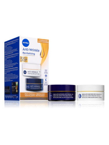 NIVEA Anti-Wrinkle Revitalizing изгодна опаковка против бръчки 55+