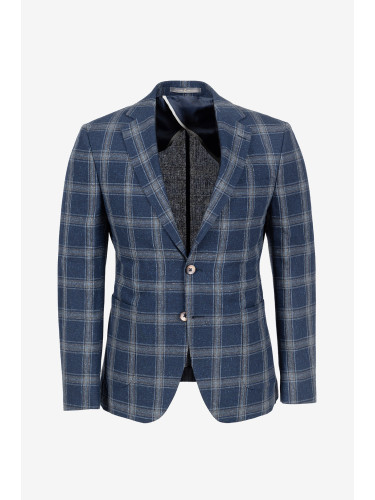 Сако синьо каре 23