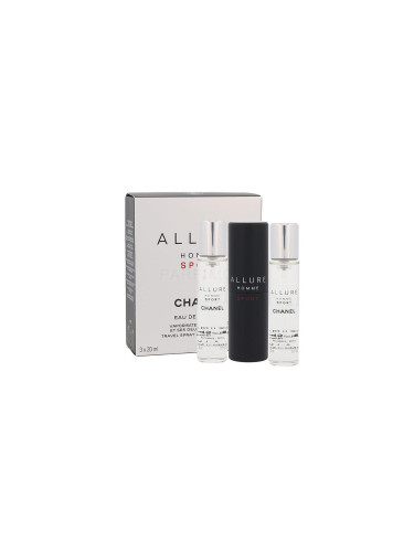 Chanel Allure Homme Sport Eau de Toilette за мъже Впръскване със завъртане 3x20 ml