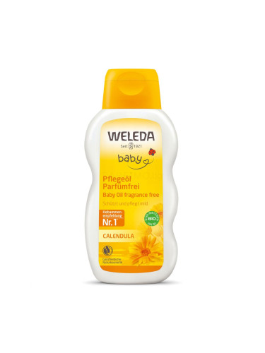 Weleda Baby Calendula Oil Fragrance Free Масло за тяло за деца 200 ml