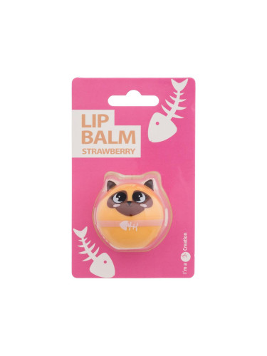 2K Cute Animals Lip Balm Strawberry Балсам за устни за жени 6 гр