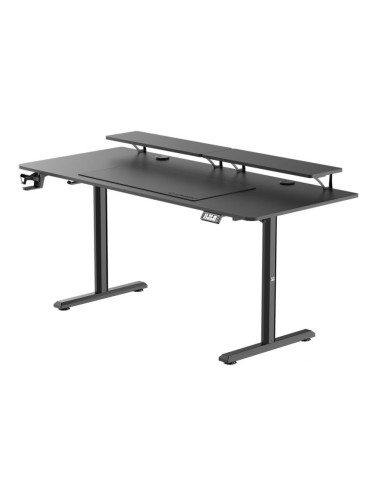  Гейминг бюро  Ultradesk - Highlander XXL, 72-117 cm, черно
