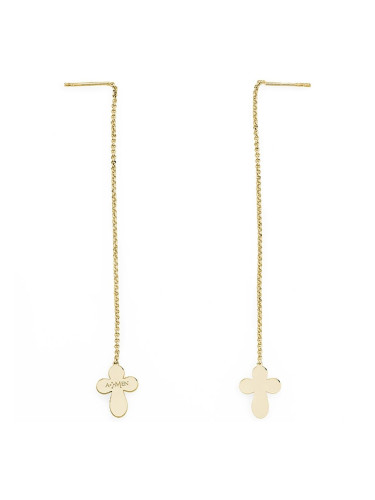 Дамски обеци Amen CROCE GOLD