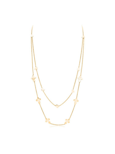 Дамска колие Amen CROCI CUORI DOPPIA