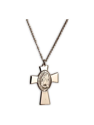 Колие унисекс Amen CROCE GESU MADRE PERLA