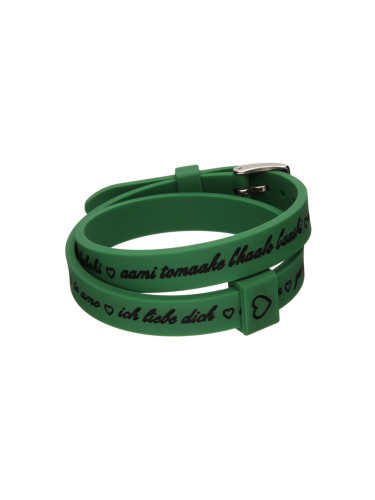 Дамска гривна il mezzometro I LOVE YOU SILVER - SILICONE BRACELET