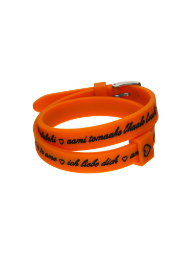 Дамска гривна il mezzometro I LOVE YOU SILVER - SILICONE BRACELET