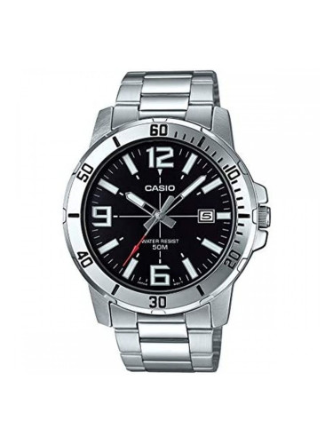 Мъжки часовник Casio COLLECTION Черен Сребрист (Ø 45 mm)