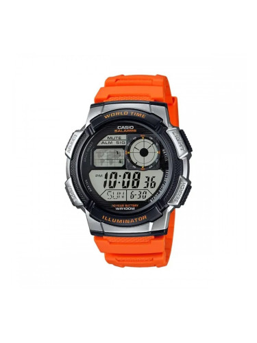 Мъжки часовник Casio WORLD TIME ILLUMINATOR Оранжев (Ø 43 mm)