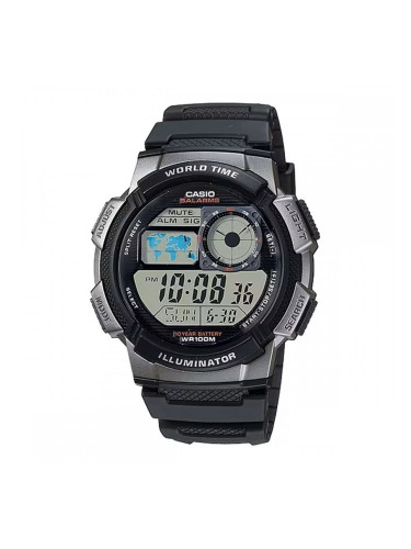 Мъжки часовник Casio WORLD TIME ILLUMINATOR Черен (Ø 43 mm)