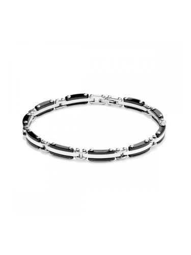 Мъжка гривна Radiant RH000002 Черен Сребрист