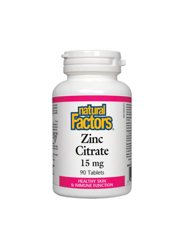 Zinc Citrate/ Цинк (цитрат) 15 mg, 90 таблетки