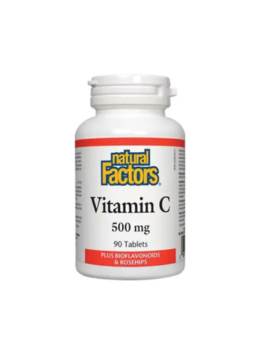 Vitamin C | Витамин Ц 500 mg + Шипка и Биофлавони х 90 таблетки