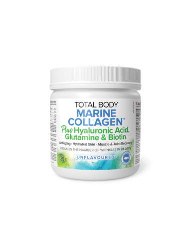 Рибен колаген на прах, с хиалуронова киселина, глутамин и биотин - Total Body Collagen™, 135 g