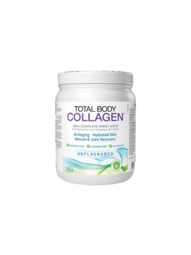Хидролизиран говежди колаген, с хиалуронова киселина, глутамин и биотин |Total Body Collagen, 500 g