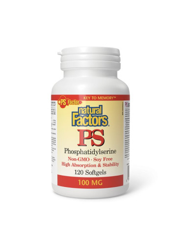 Добра памет и концентрация - ПиЕс Фосфатидилсерин, 100 mg х 120 софтгел капсули