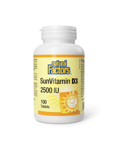 Витамин D3 2500 IU 100 таблетки | Natural Factors