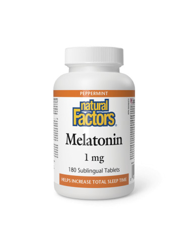 Мелатонин 1 mg 180 сублингвални таблетки | Natural Factors