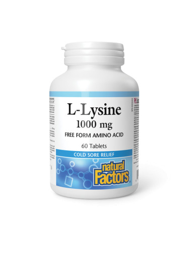 Л-Лизин 1000 mg 60 таблетки | Natural Factors