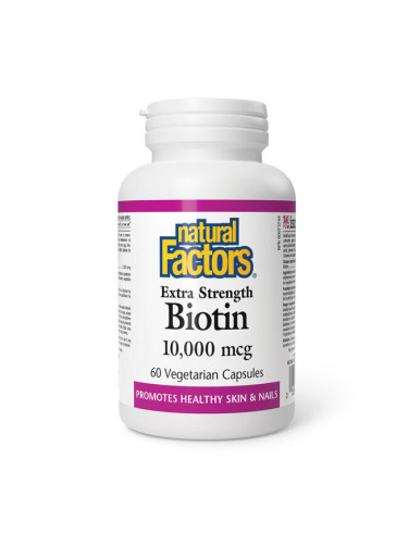 Биотин 10000 µg 60 V капсули | Natural Factors