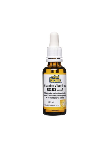 Витамин К2,D3 и А (капки) 30 ml | Natural Factors