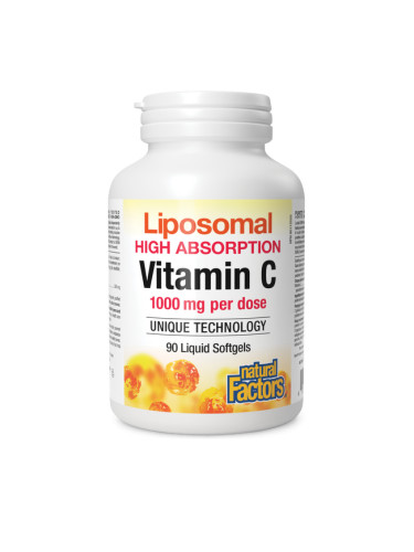 Витамин С Липозомен 500 mg 90 софтгел капсули | Natural Factors