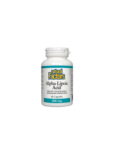 Алфа-липоева киселина 200 mg 60 капсули | Natural Factors