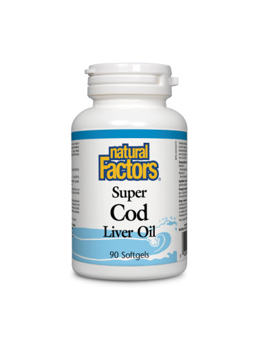 Черен дроб на треска масло 1100 mg 90 софтгел капсули | Natural Factors