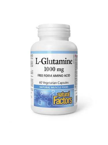 Л-Глутамин 1000 mg 60 V капсули | Natural Factors