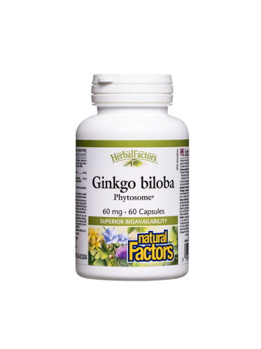 Гинко билоба Фитозоми 60 mg 60 капсули | Natural Factors