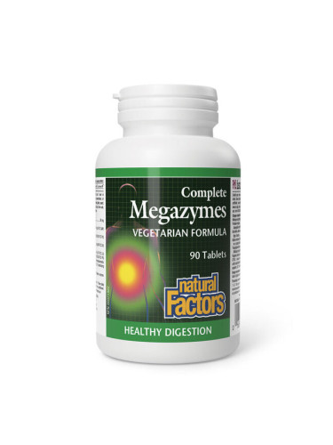 Растителни храносмилателни ензими 90 таблетки | Natural Factors