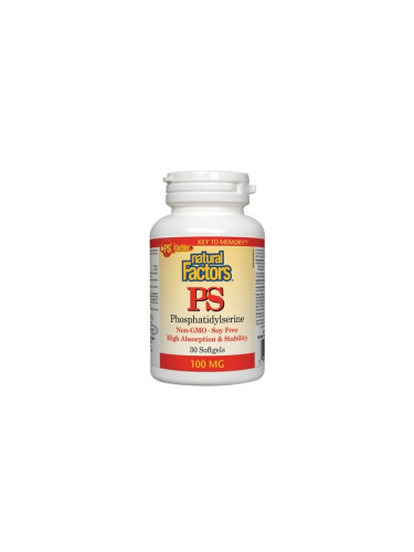 ПиЕс-ФосфатидилСерин 100 mg 30 софтгел капсули | Natural Factors