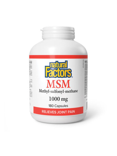 МСМ 1000 mg 180 капсули | Natural Factors