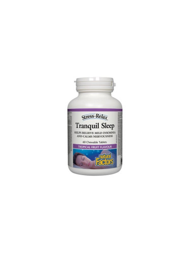 Tranquil Sleep Stress-Relax® 116 mg 60 дъвчащи таблетки | Natural Factors